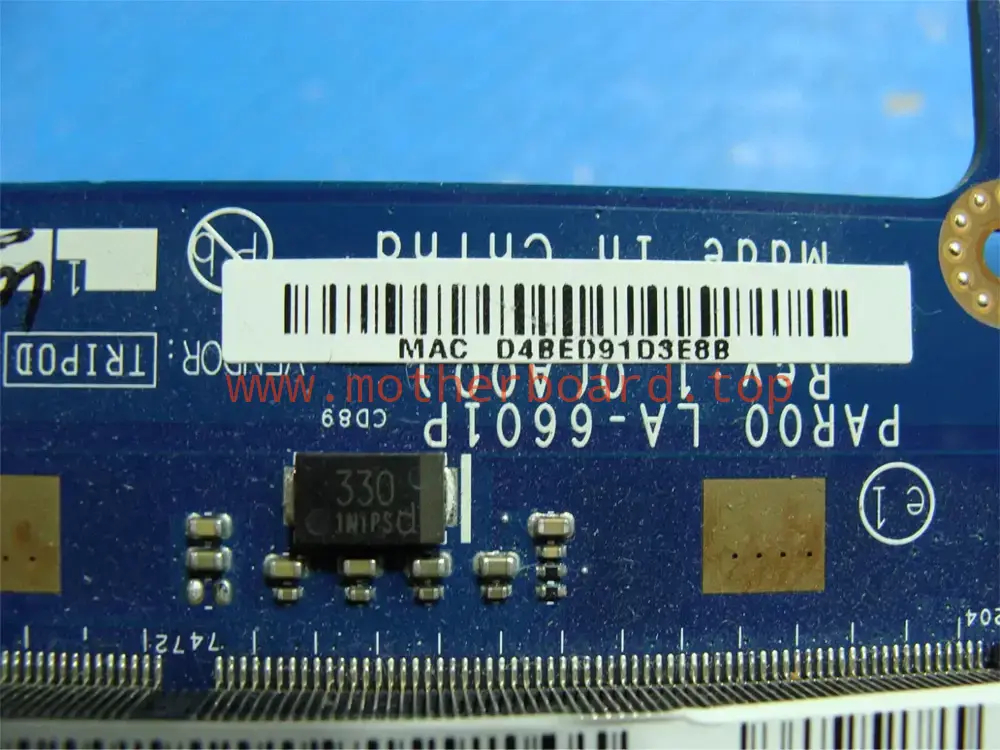 For Dell Alienware M17X Laptop Motherboard LA-6601P 0GFWM3 4