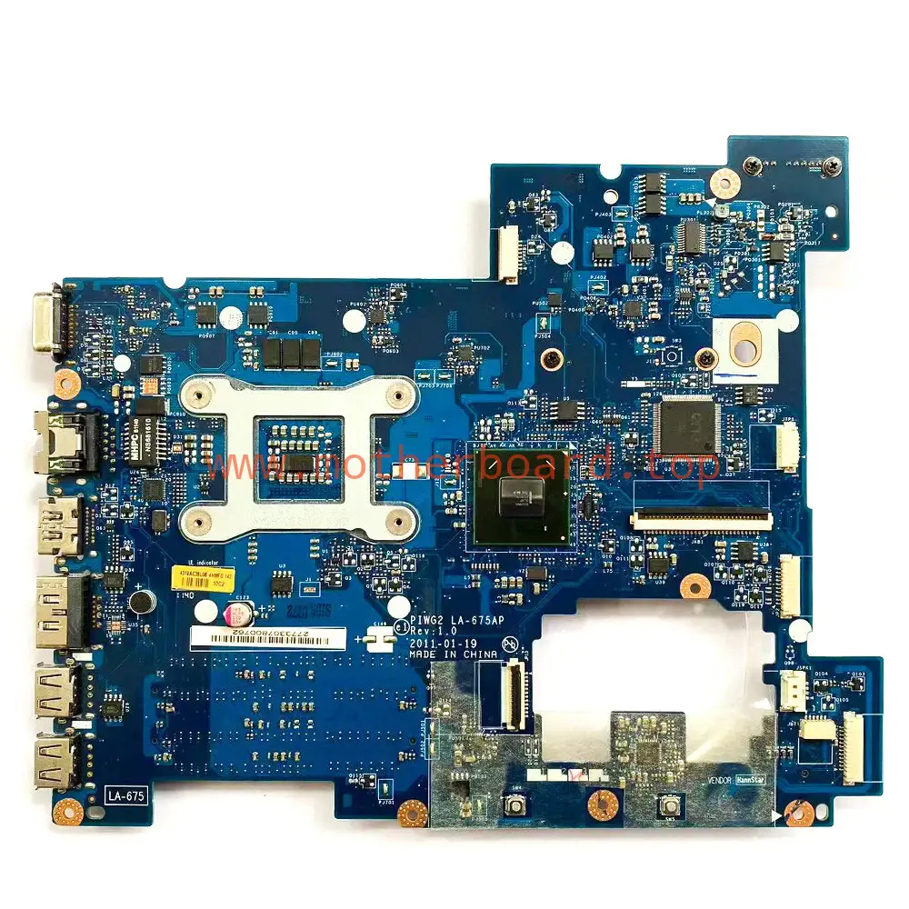 Motherboard For Lenovo G570 PIWG2 LA-675AP HM65 UMA DDR3 REV: 1.0 DDR3 Free CPU 2
