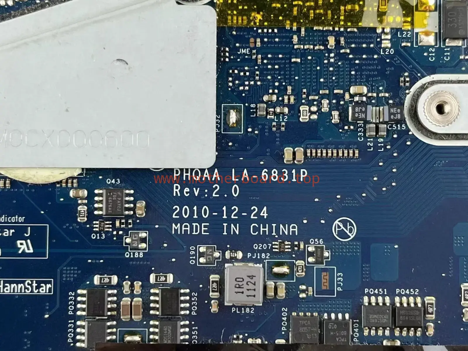 LA-6831P For Toshiba satellite P750 P755 GT540M HM65 2D Motherboard K000121720 4