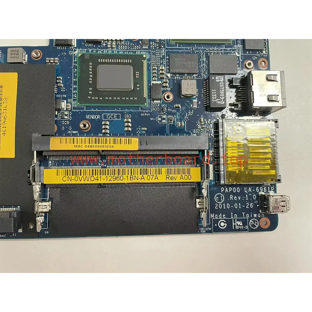 For Dell Alienware M11X R3 i7-2637M/i7-2617M Motherboard LA-6961P 0VWD41/0Y98C0 3