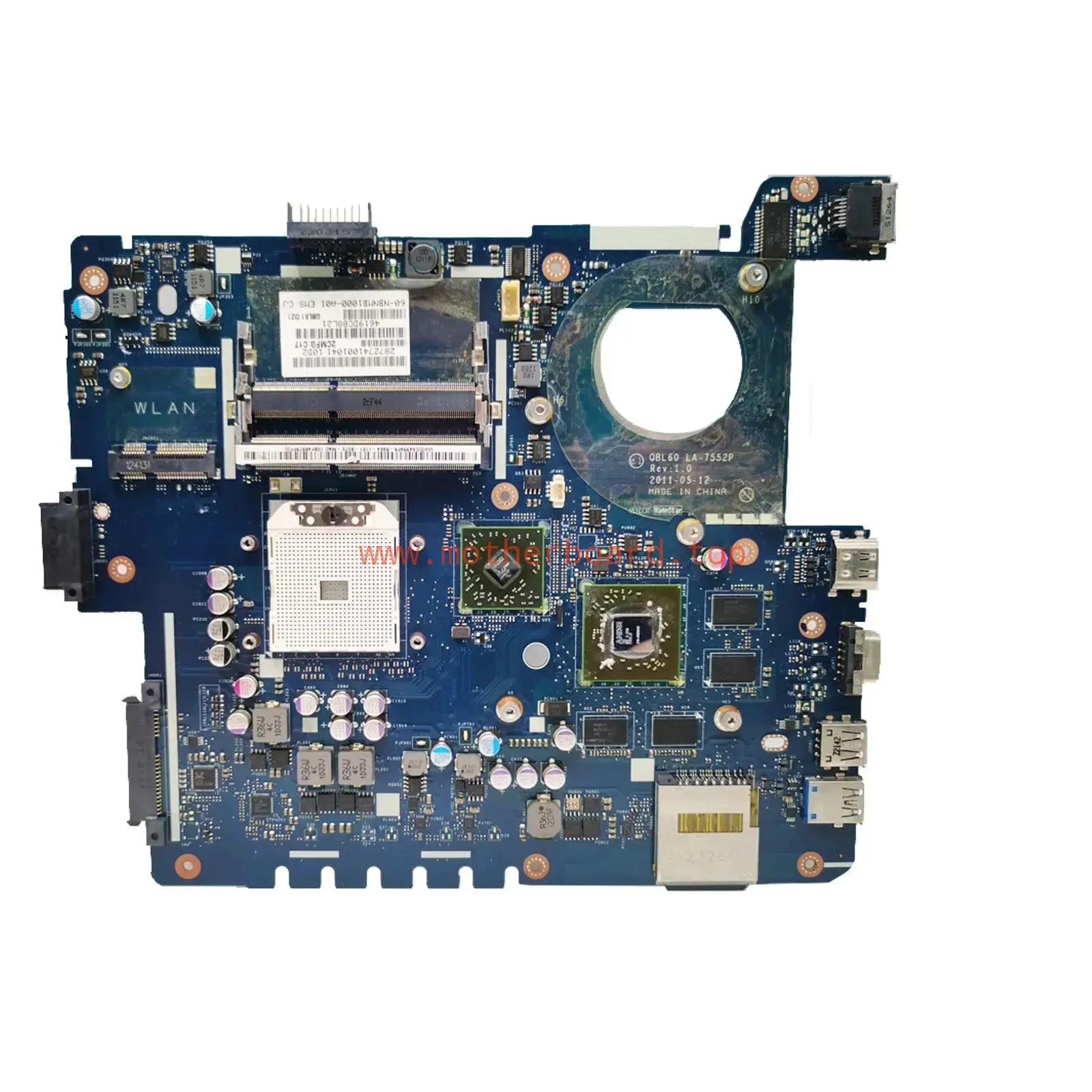 Motherboard For ASUS K53TA K53TK X53T K53T LA-7552P HD 6630M 1GB A4 A6 A8 CPU