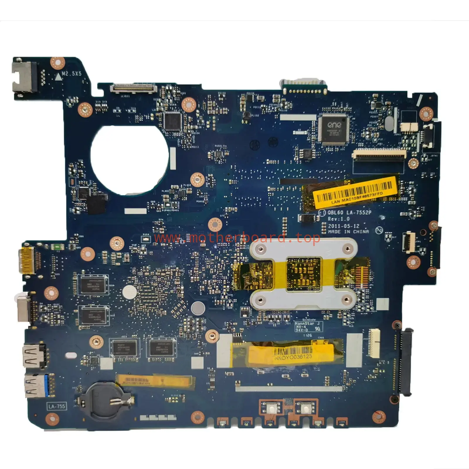 Motherboard For ASUS K53TA K53TK X53T K53T LA-7552P HD 6630M 1GB A4 A6 A8 CPU 2