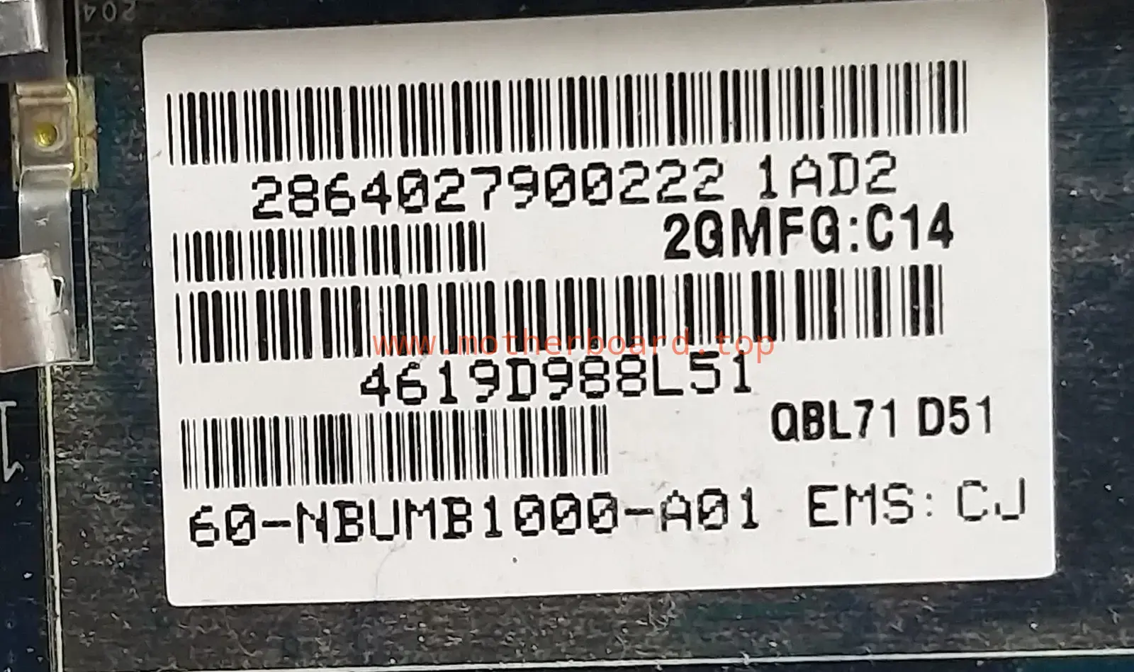 AMD QBL70 LA-7553P ASUS A73T K73T X73T K73TA K73 TESTED MOTHERBOARD MOTHERBOARD 3