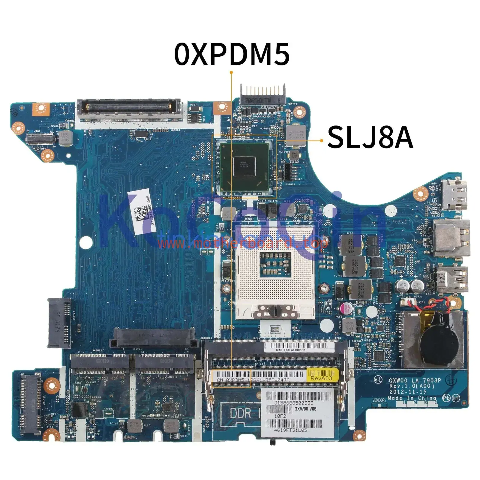 XPDM5 0XPDM5 QXW00 LA-7903P SLJ8A FOR Latitude E5430 Laptop Motherboard #nm