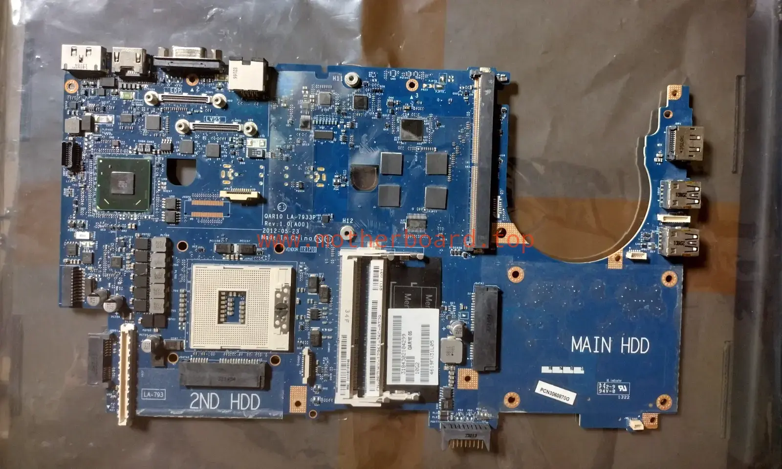 For Dell Laptop Precision M6700 QAR10 LA-7933P SLJ8A intel Motherboard CN-0P7V6Y 3