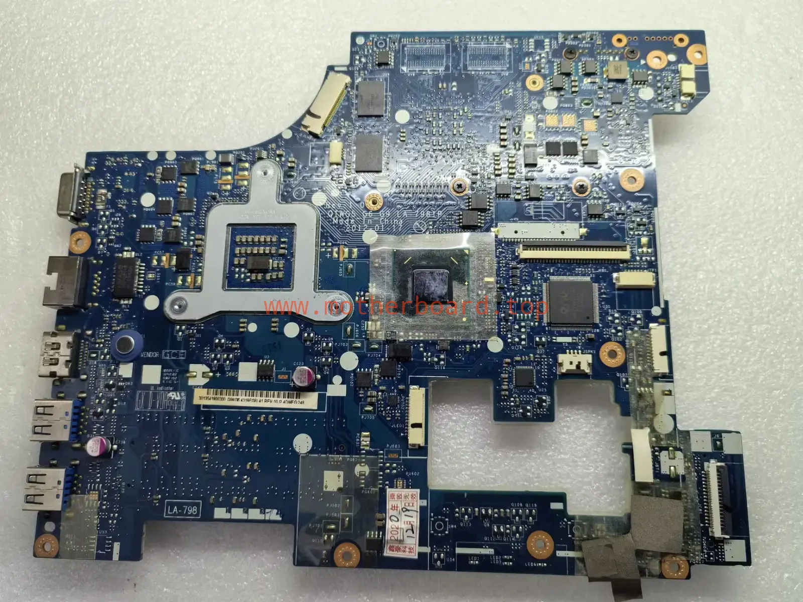 For Lenovo Ideapad G580 Laptop Motherboard HM76 QIWG5-G6-G9 LA-7981P 3