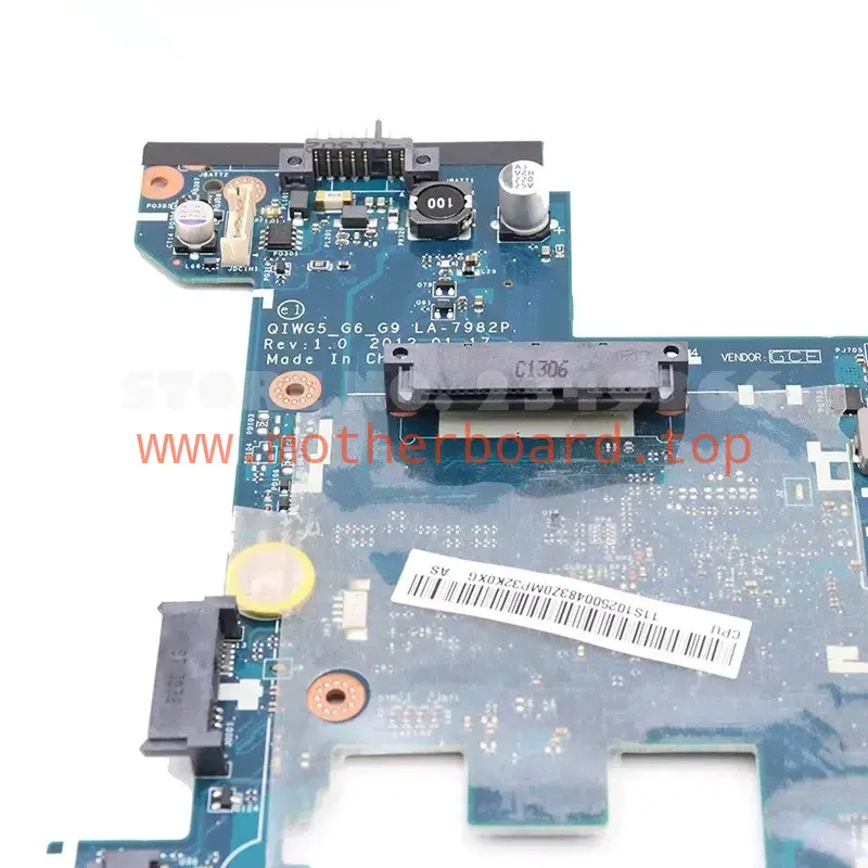 LA-7982P QIWG5_G6_G9 For Lenovo G480 Motherboard HM76 14 inch UMA DDR3 Tested OK 4