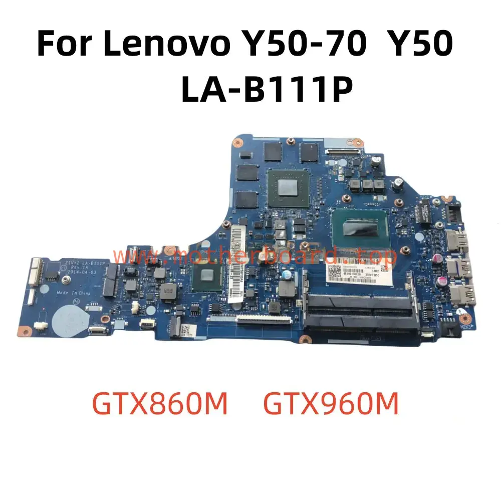 LA-8111P For Lenovo Y70-70 Y50-70 Y50 Motherboard With CPU I5/i7 4th GTX860 GPU