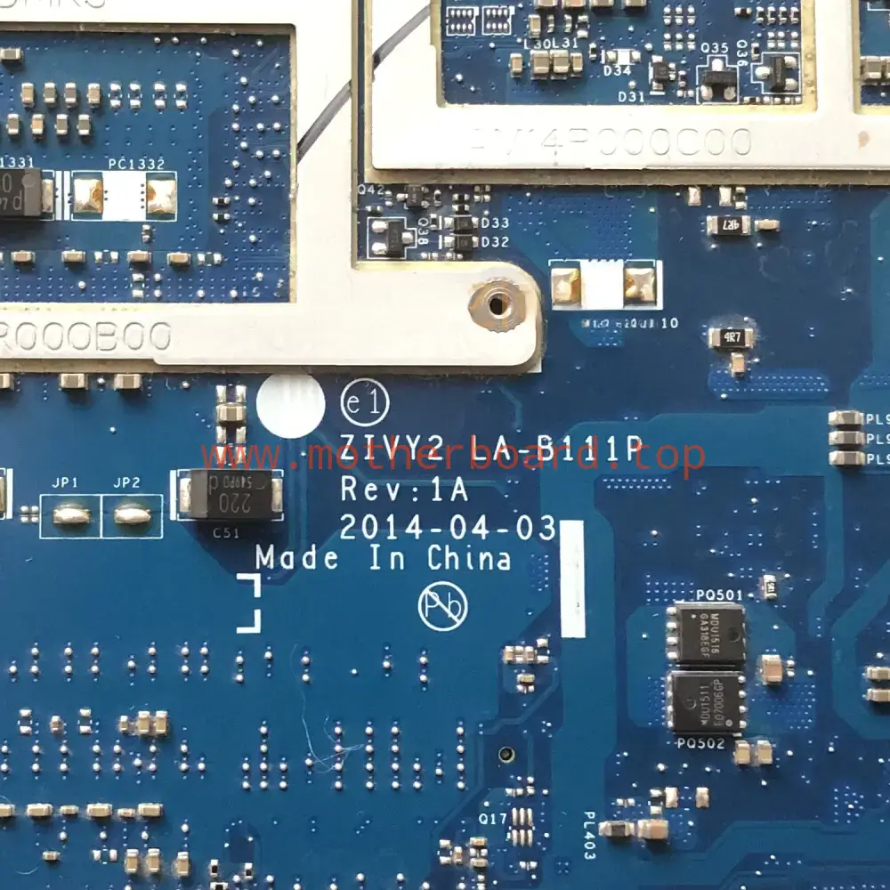 LA-8111P For Lenovo Y70-70 Y50-70 Y50 Motherboard With CPU I5/i7 4th GTX860 GPU 3
