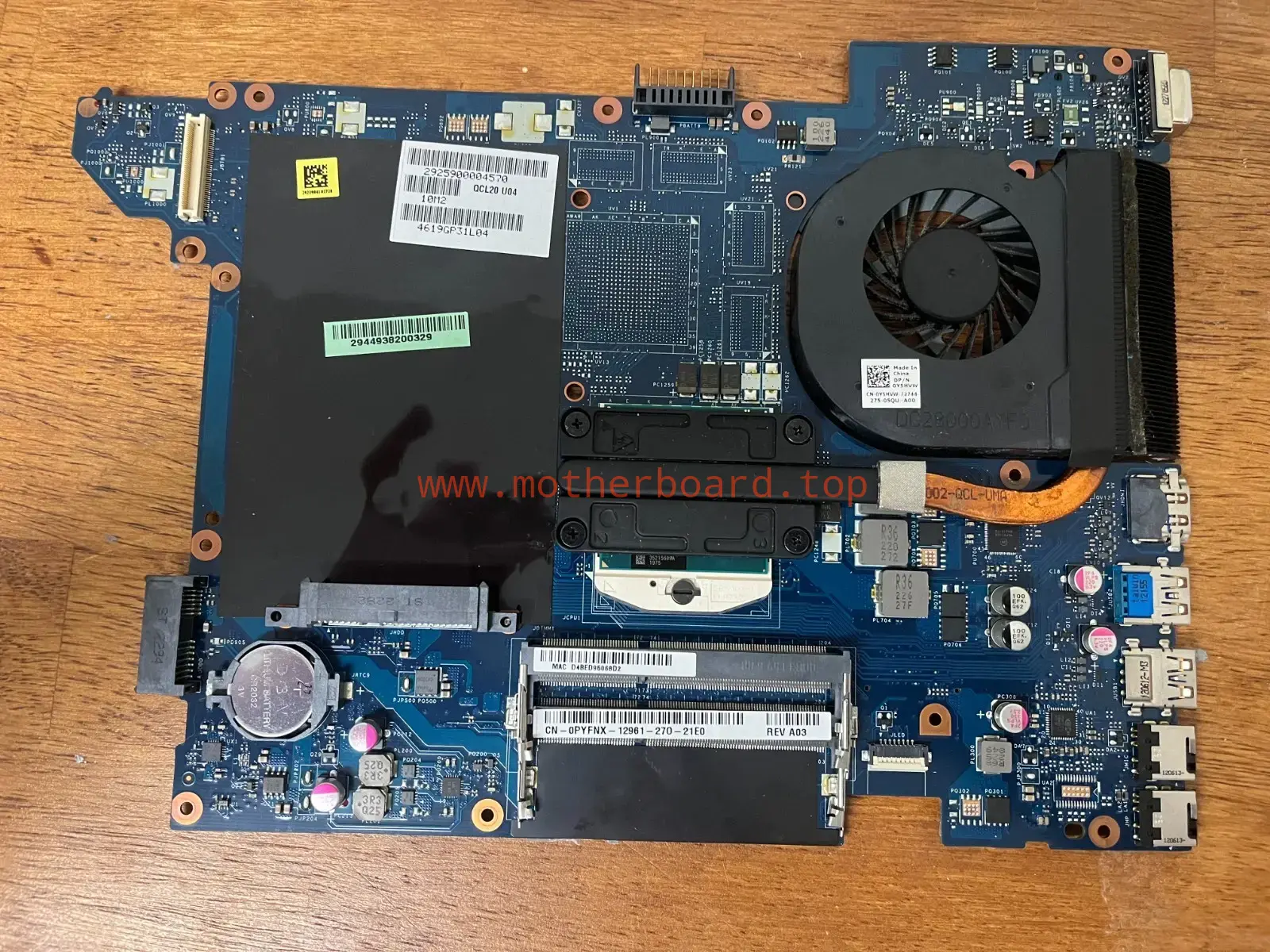 0PYFNX For DELL V3560 laptop motherboard LA-8241P SLJ8C Mainboard