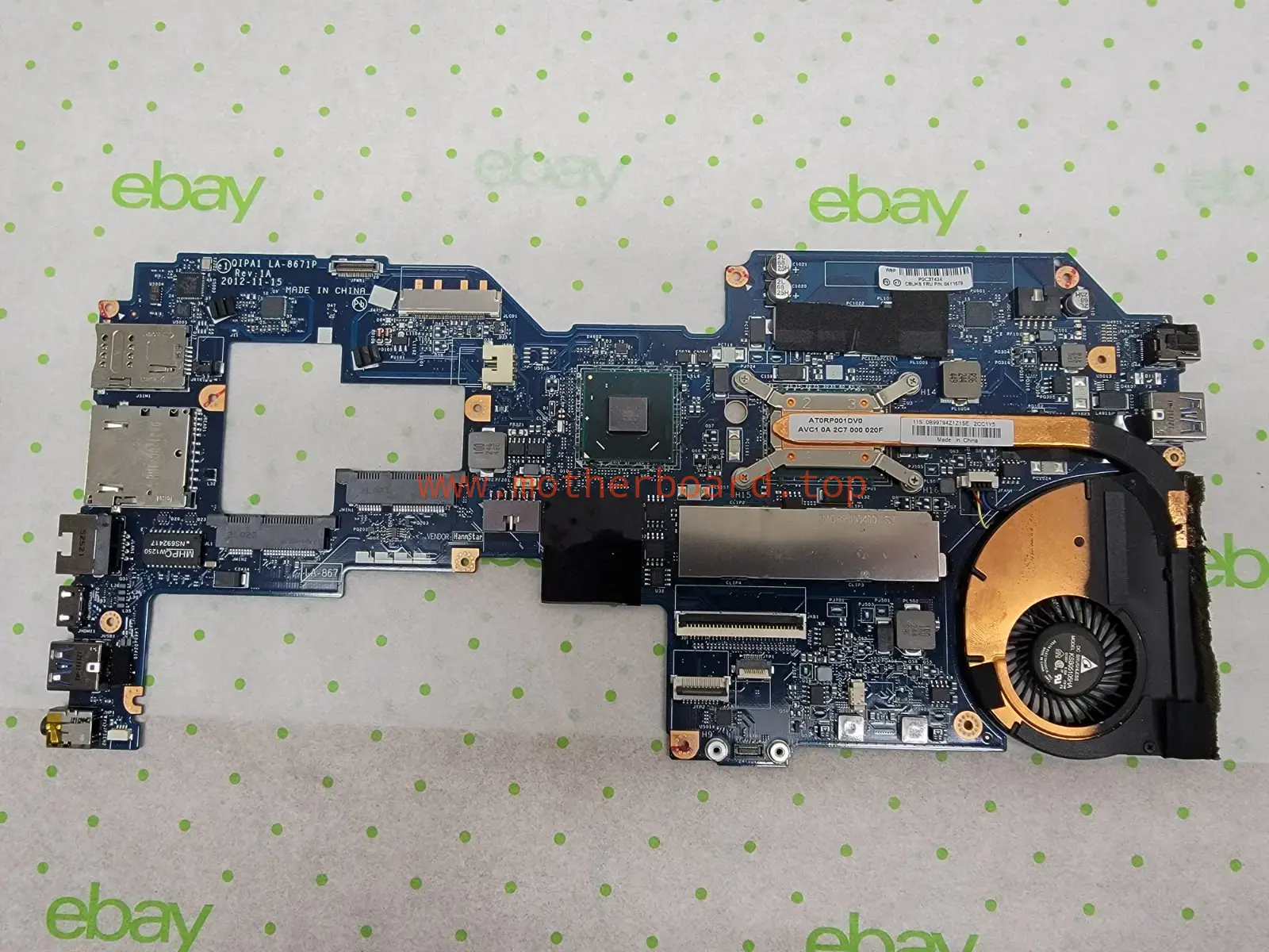LENOVO THINKPAD TWIST S230U i3-3217U MOTHERBOARD 04Y1579 04X0722 LA-8671P