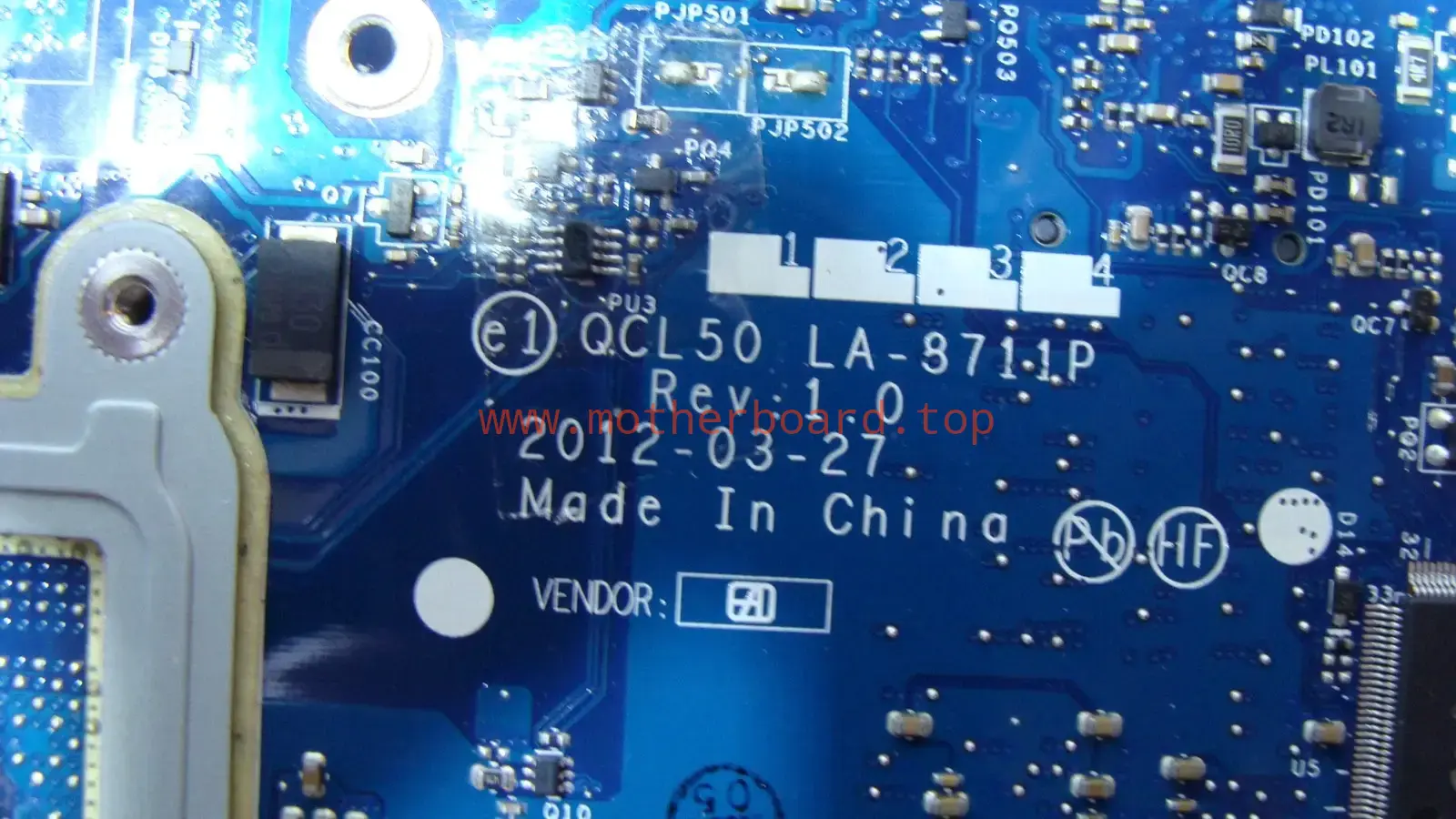 HP 15.6" M6-1158CA Intel Motherboard LA-8711P 698399-501 AS IS GLP* 3