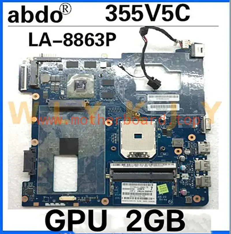 QMLE4 LA-8863P For Samsung 355V5C NP355V5C laptop motherboard HD7600 2G GPU