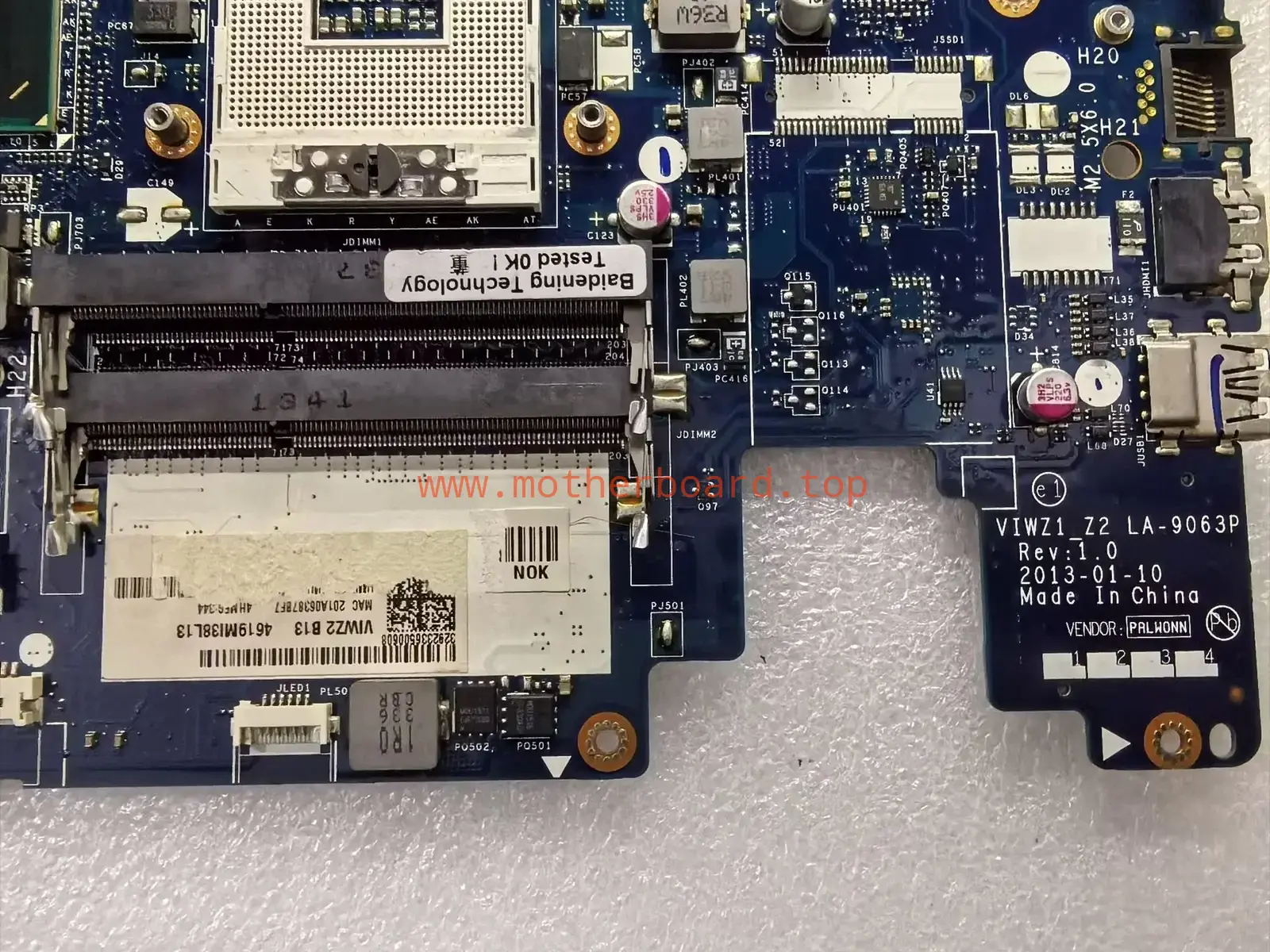 For Lenovo Z400 laptop motherboard Z400 GT740M 1GB VIWZ1_Z2 LA-9063P 2