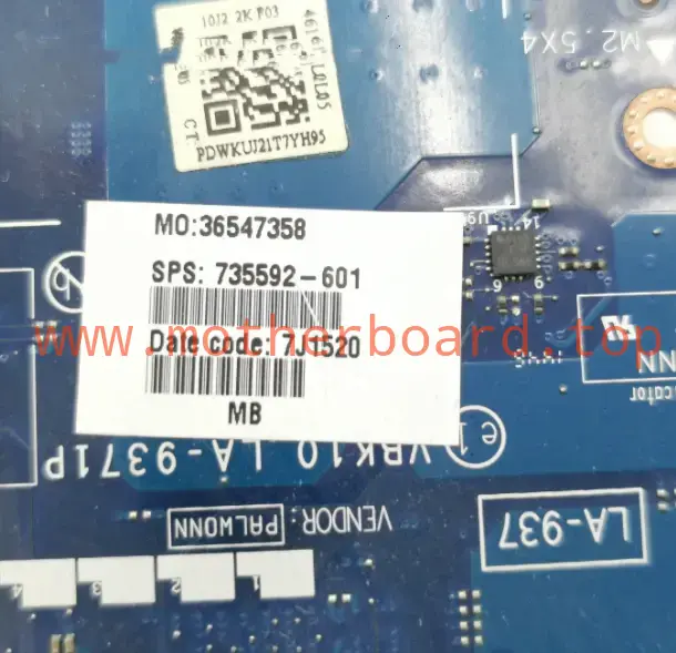 735592-601 For HP Laptop ZBOOK 17 G1 HM86 Intel LA-9371P motherboard test OK 3