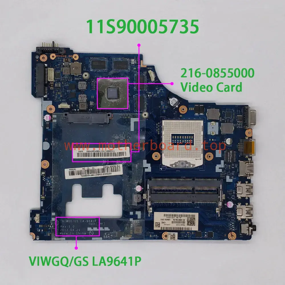 11S90005735 For Lenovo Laptop Motherboard G510 VIWGQ LA-9641P with Graphics