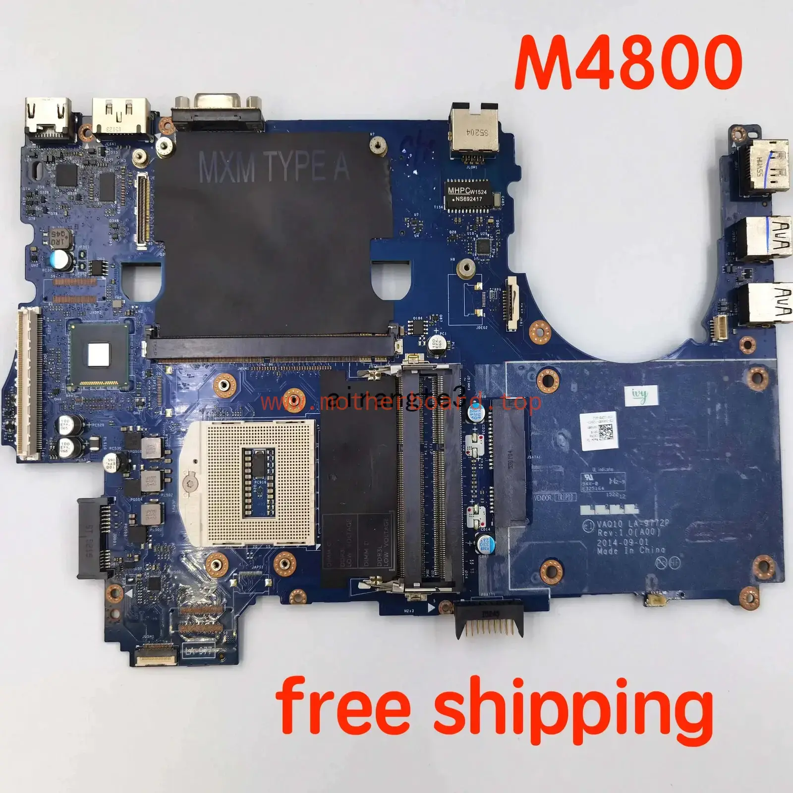 For DELL M4800 Motherboard LA-9772P motherboard100%tested fully work