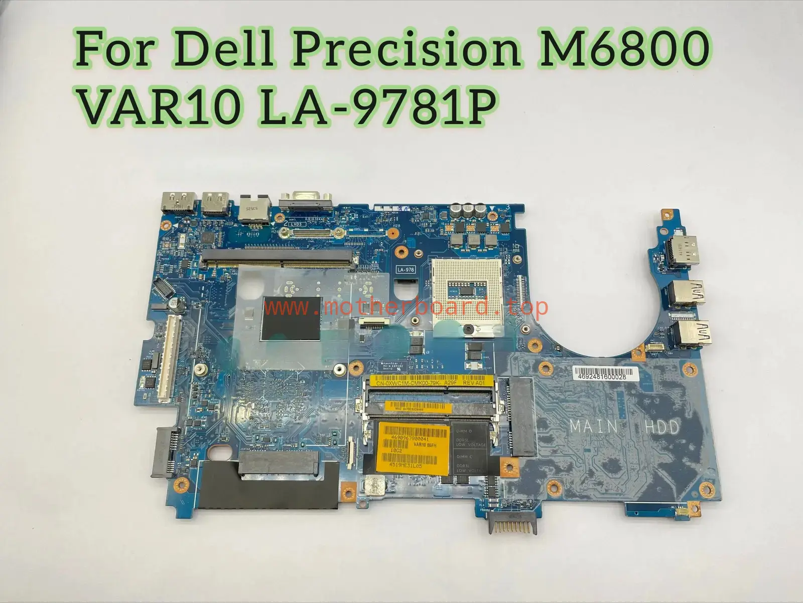 For DELL Precision M6800 Core HM87 0XWC1M VAR10 LA-9781P Laptop Motherboard 2