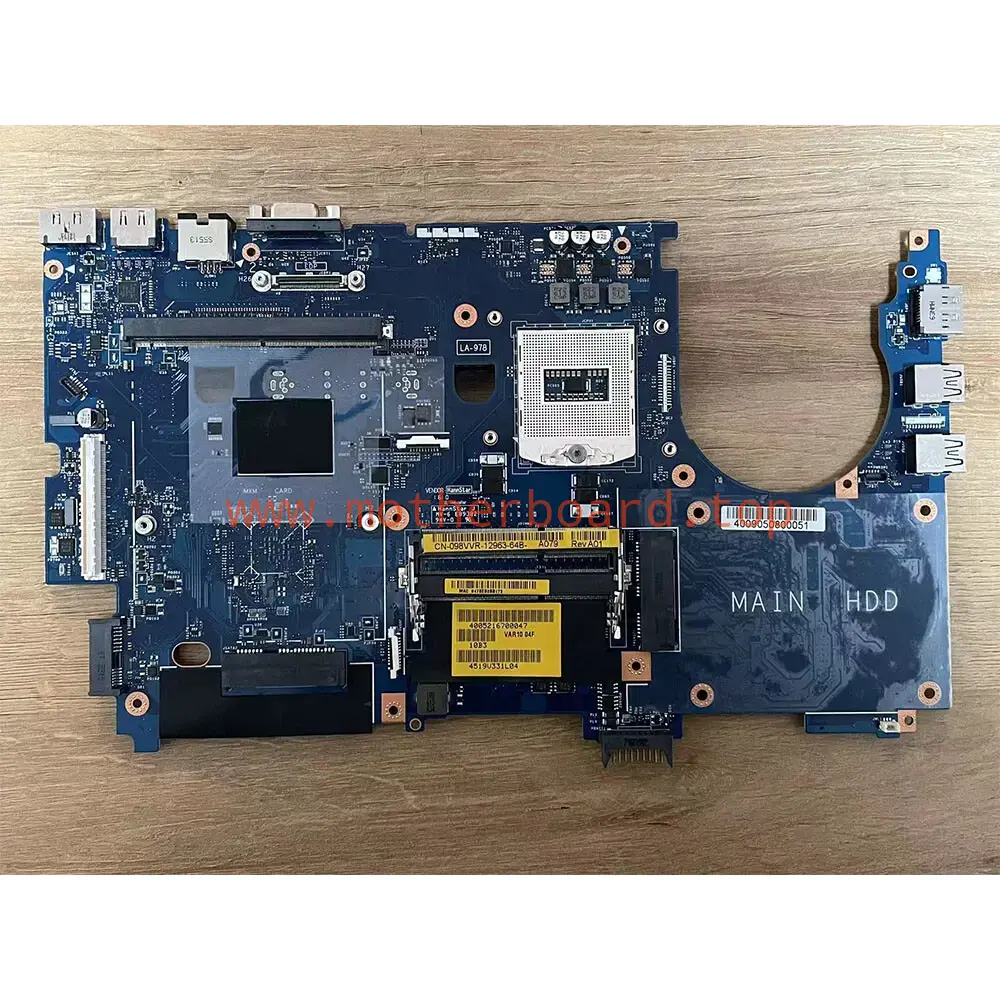FOR DELL Precision M6800 Laptop Motherboard 098VVR VAR10 LA-9782P EDP Interface 3
