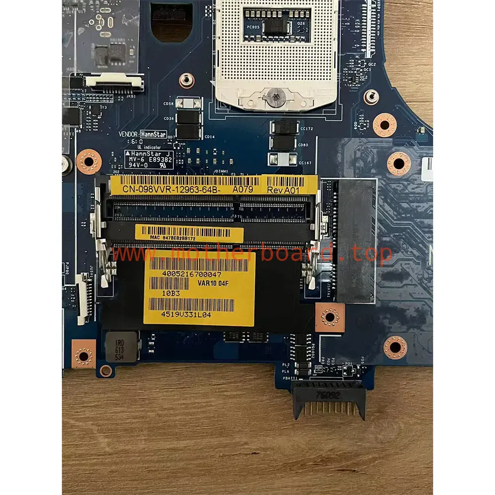 FOR DELL Precision M6800 Laptop Motherboard 098VVR VAR10 LA-9782P EDP Interface 4