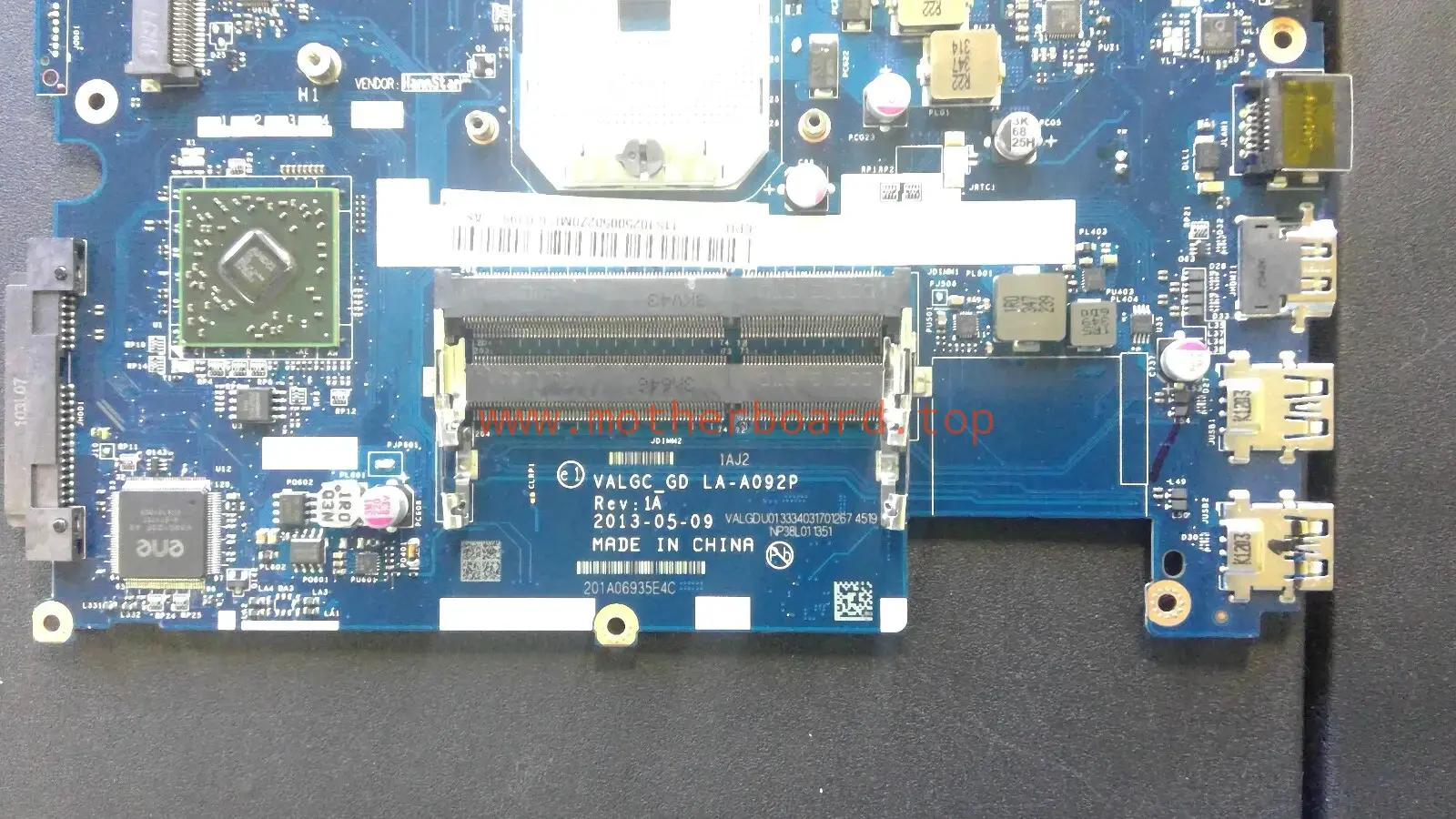 Laptop Motherboard For Lenovo G405S G505S VALGC /GD LA-A091P DDR3 (A708) 2