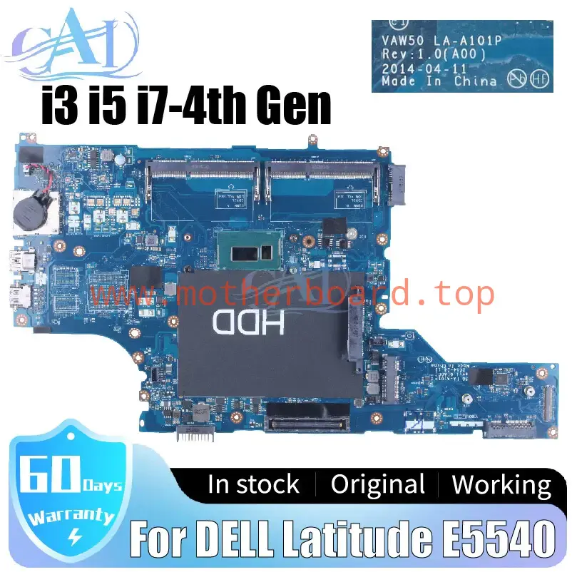 LA-A101P For DELL Latitude E5540 5540 Laptop Motherboard I3 I5 I7 083KT5 057CTW