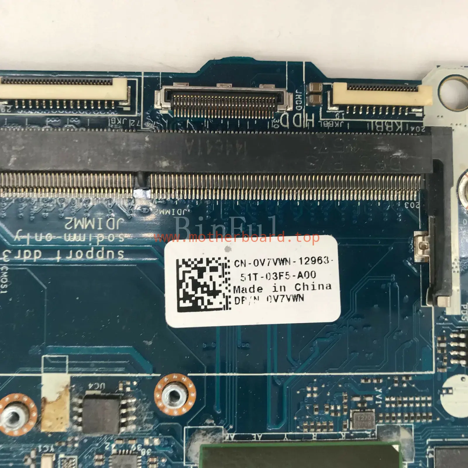 For Dell 13 M13X SR23W I7-5500U LA-A302P 0V7VWN V7VWN Motherboard 3