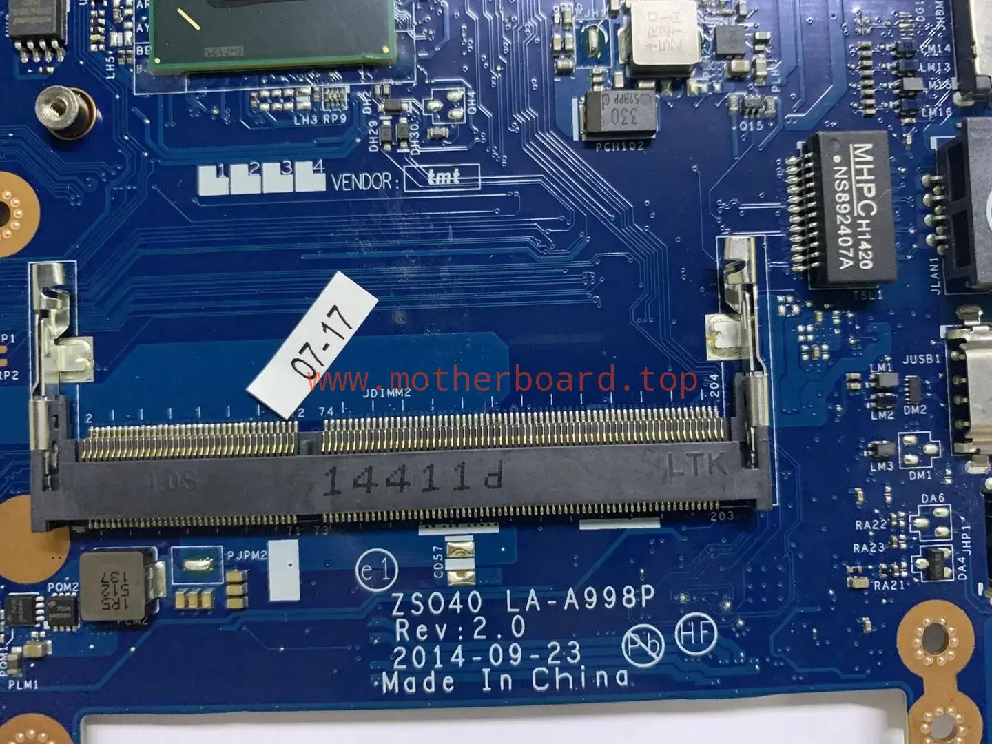 For HP 14-R 240 G3 laptop motherboard 766645-001 LA-A998P I3 CPU 100% TEST OK 3