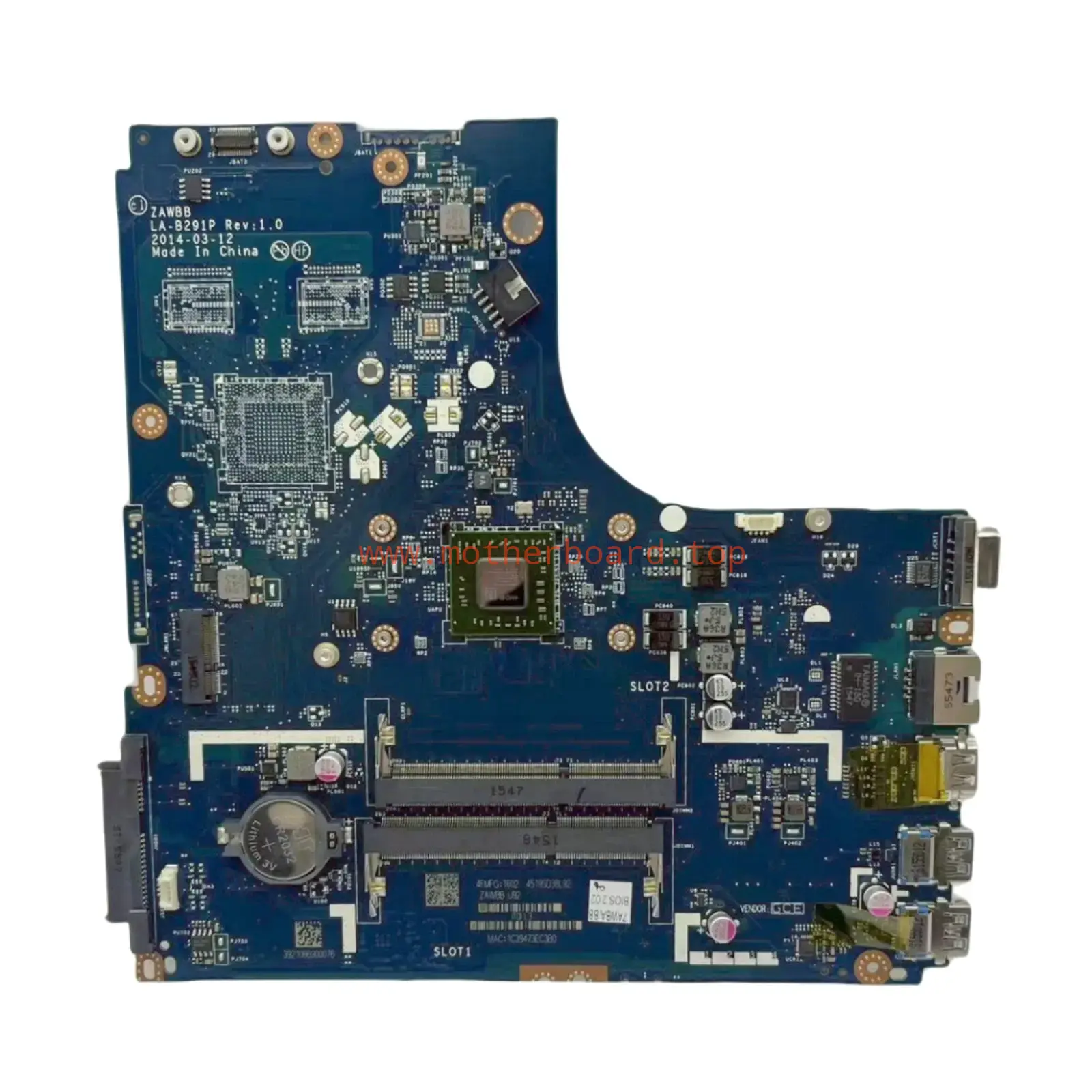 LA-B291P UMA For Lenovo IdeaPad B50-45 Laptop Motherboard With AMD E1/A6 CPU