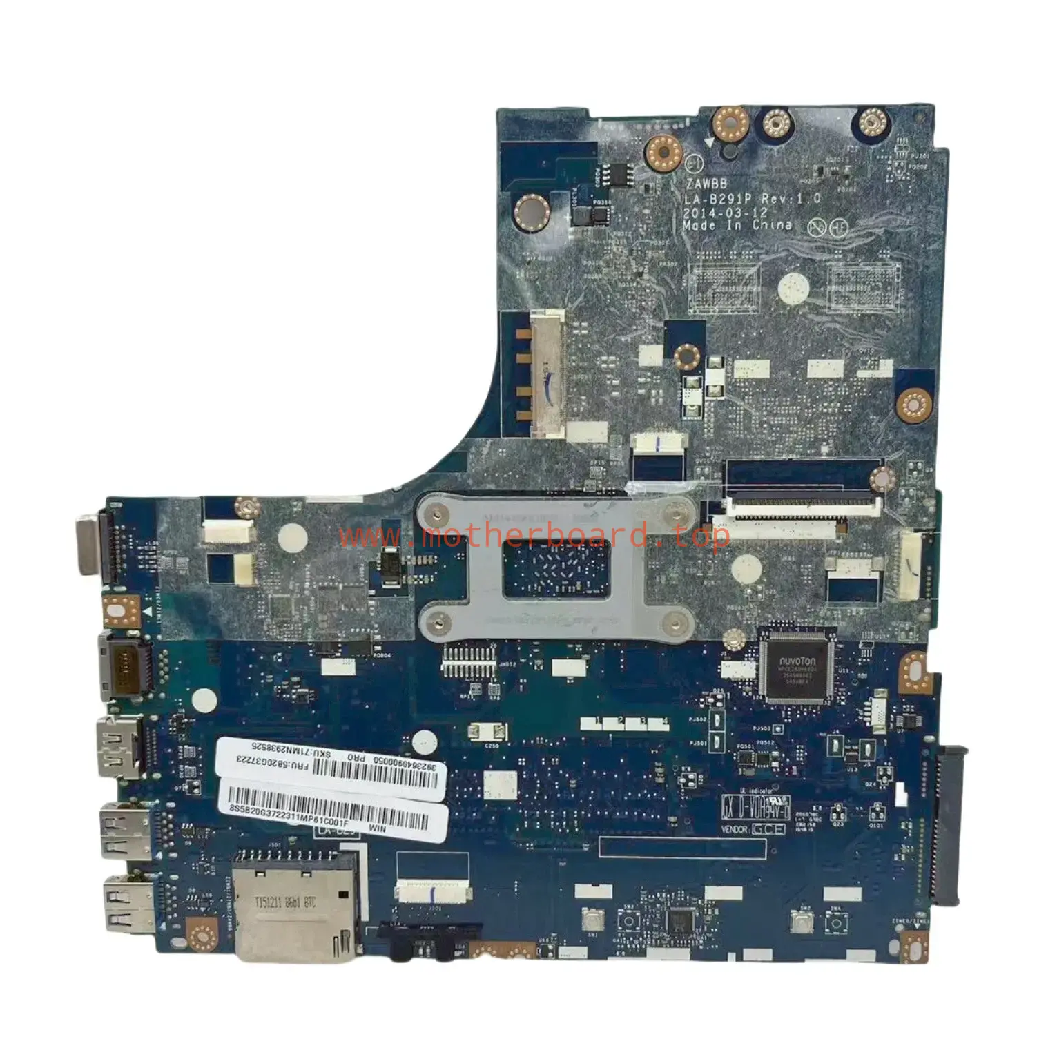 LA-B291P UMA For Lenovo IdeaPad B50-45 Laptop Motherboard With AMD E1/A6 CPU 2