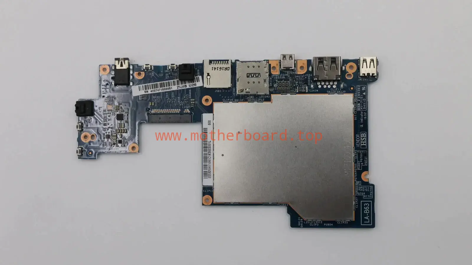 For SN LA-B631P FRU PN 00NY747 CPU Z8700 compatible ThinkPad 10 motherboard 2