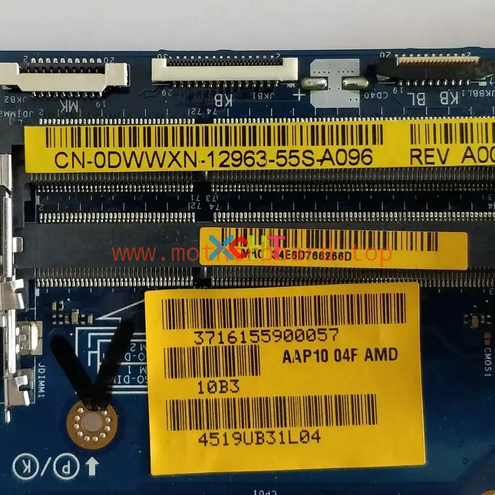 For Dell Laptop Alienware 15 R2 AAP10 LA-B751P i7-4720HQ Motherboard CN-0DWWXN 2