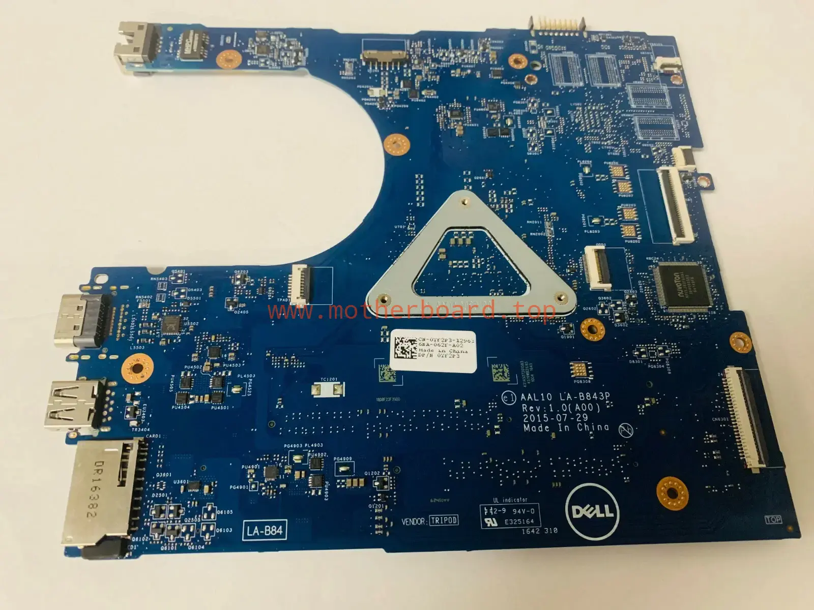 0YF2P3 YF2P3 FOR DELL Latitude 5558 Motherboard I3-5005U LA-B843P 2