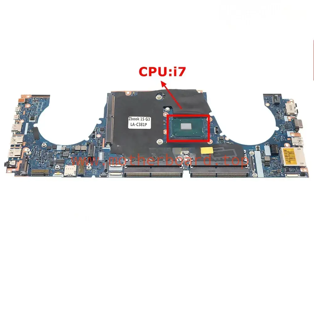 LA-C381P 848219-601 848219-001 For HP Zbook 15 G3 Laptop Motherboard