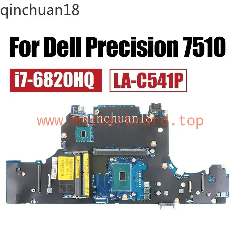 For DELL Precision 7510 Laptop Motherboard LA-C541P Notebook Mainboard 100% test 4