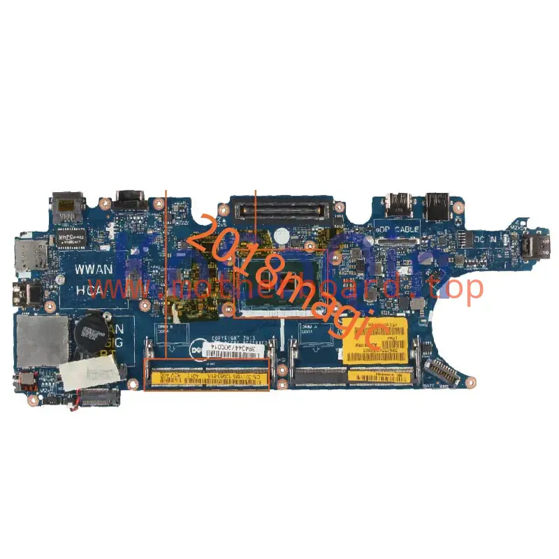 FOR DELL Latitude E5270 LA-C621P SR2EY Motherboard i5-6200U CN-021YM5 21YM5 DDR3