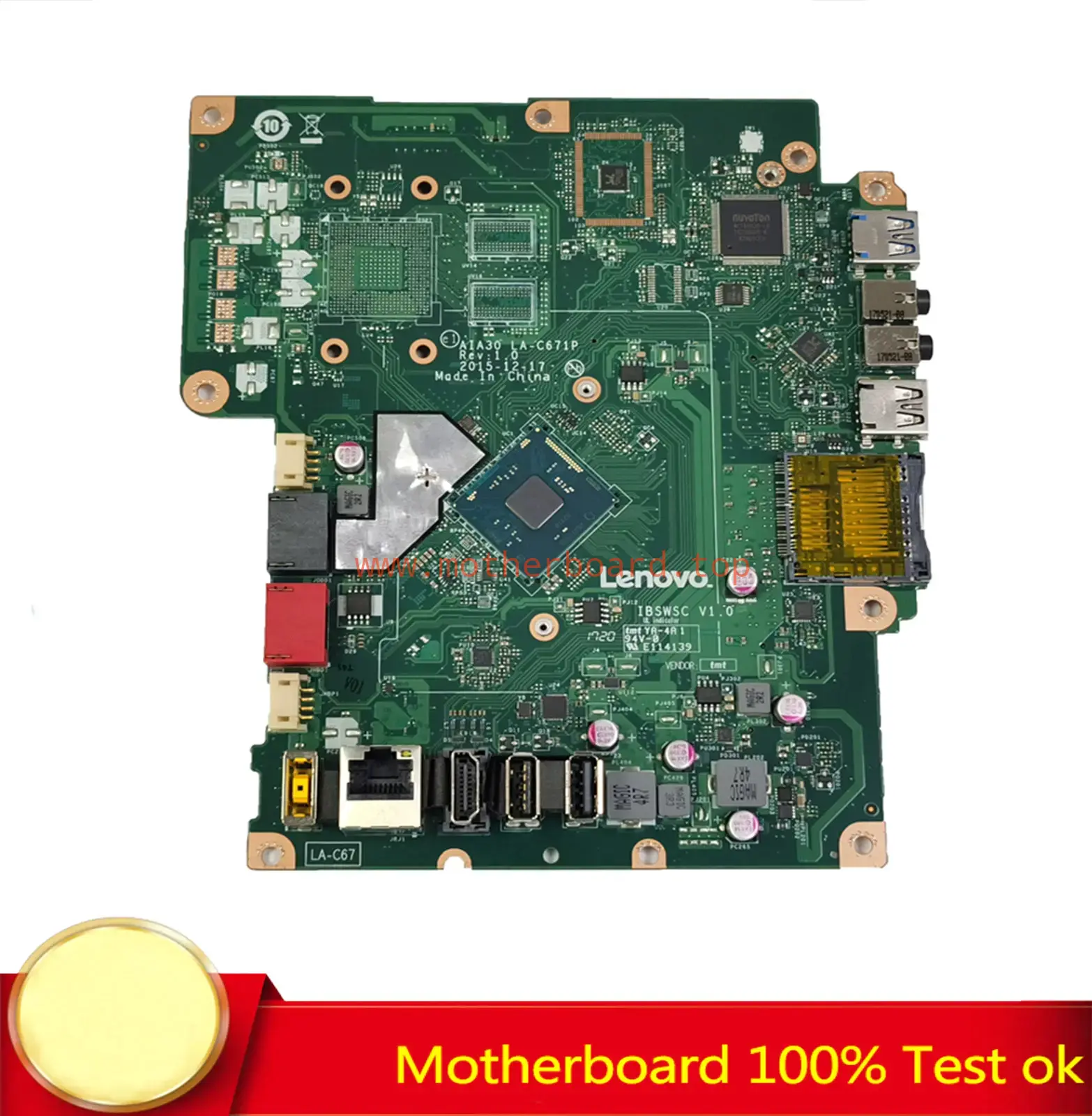 FOR Lenovo S200Z C2000 AIO Desktop Motherboard LA-C671P 00UW332 100% Test Work