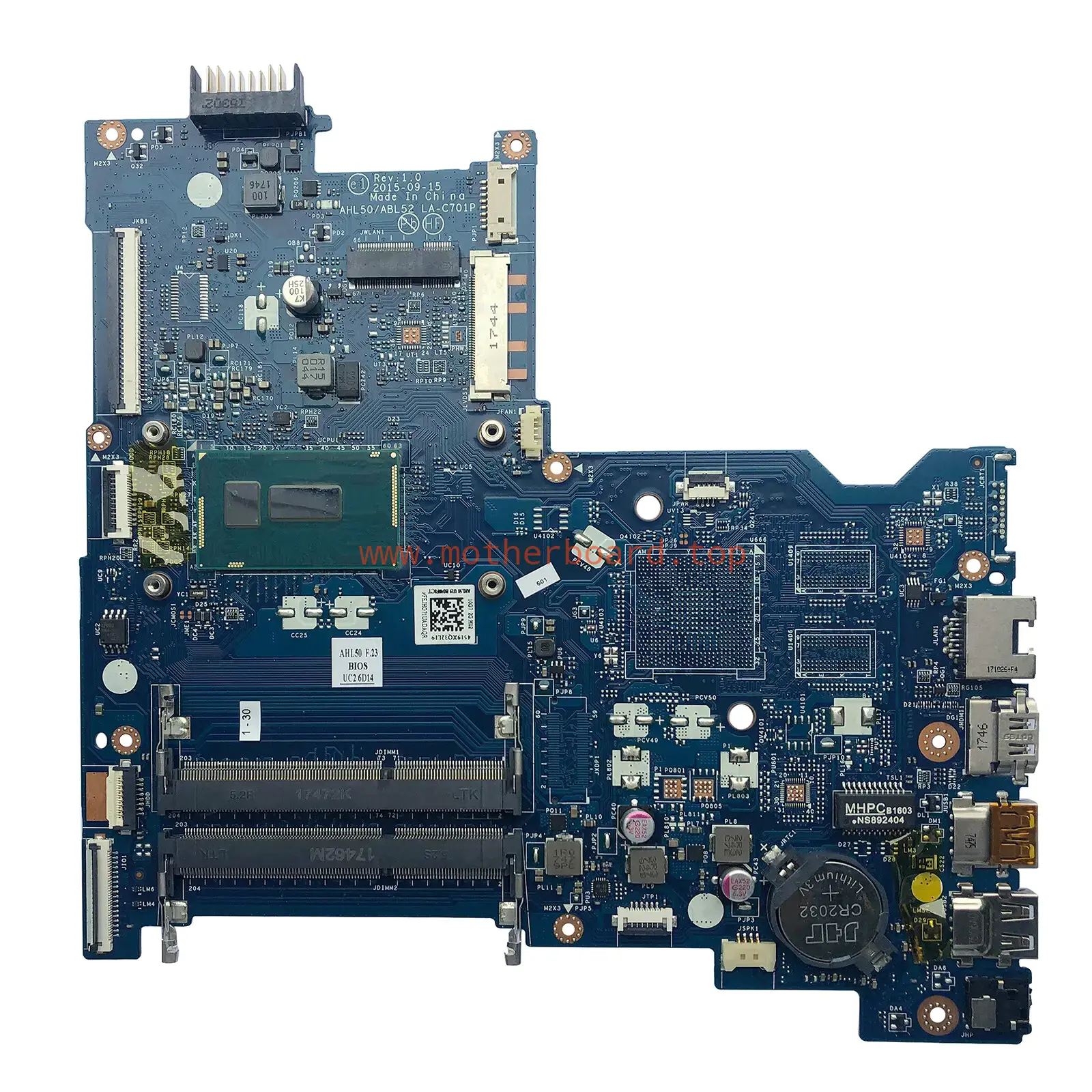 For HP 15-AC i5-5200U Motherboard LA-C701P 815244-601 817842-601 Mainboard