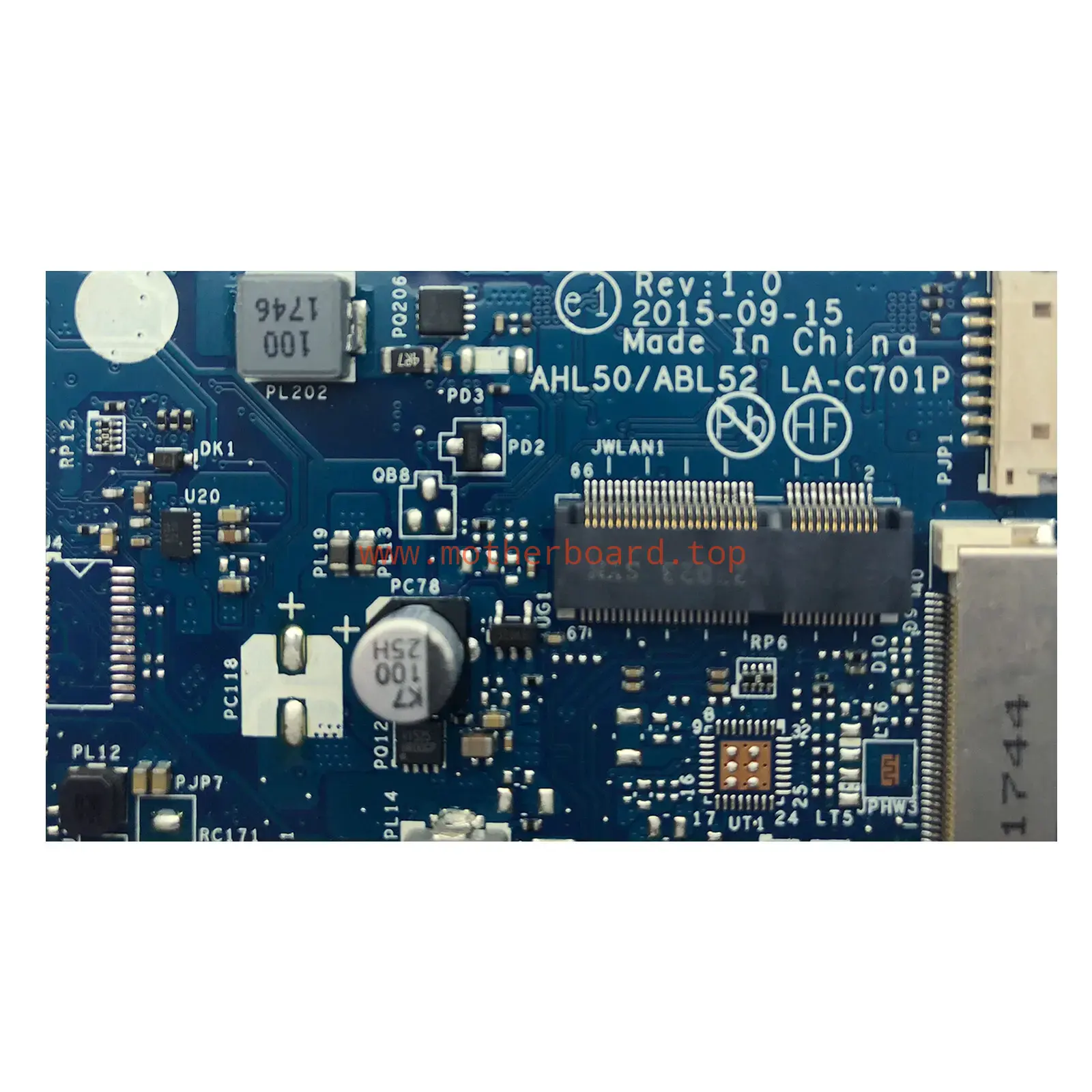 For HP 15-AC i5-5200U Motherboard LA-C701P 815244-601 817842-601 Mainboard 3
