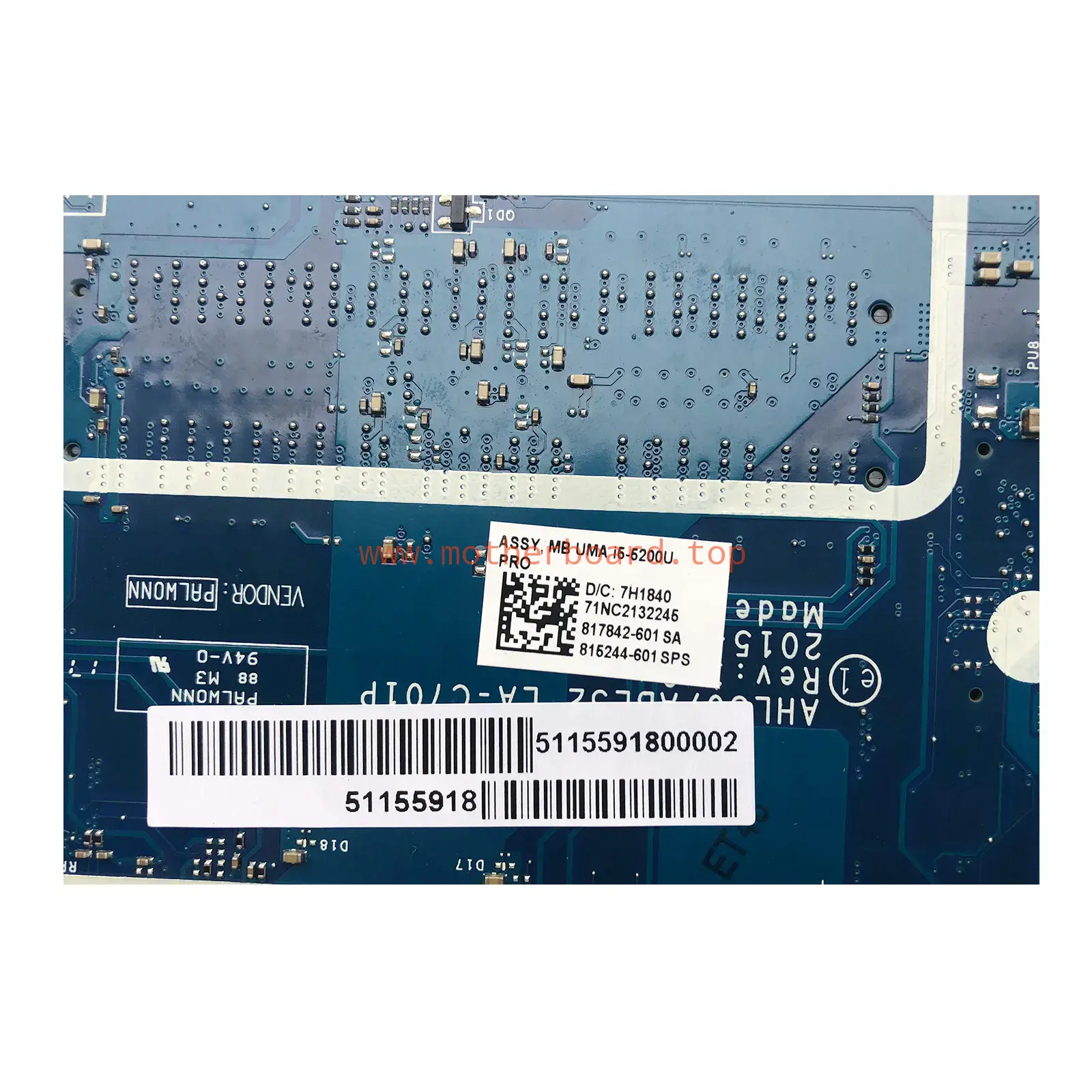 For HP 15-AC i5-5200U Motherboard LA-C701P 815244-601 817842-601 Mainboard 4
