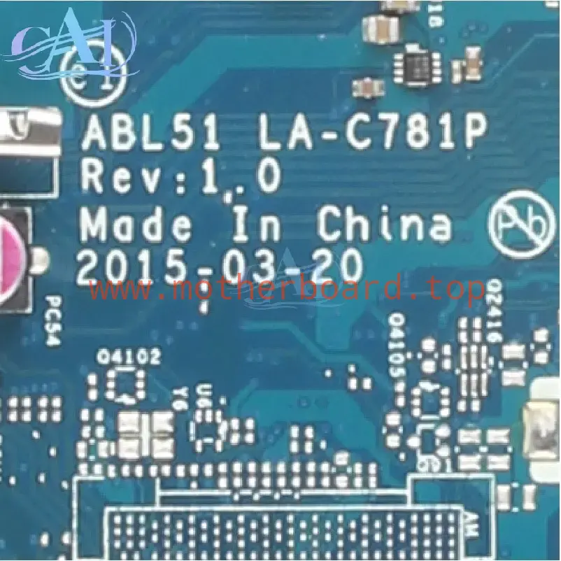 LA-C781P Mainboard For HP Pavilion 15-AF Laptop Motherboard AM7410 818650-501 3