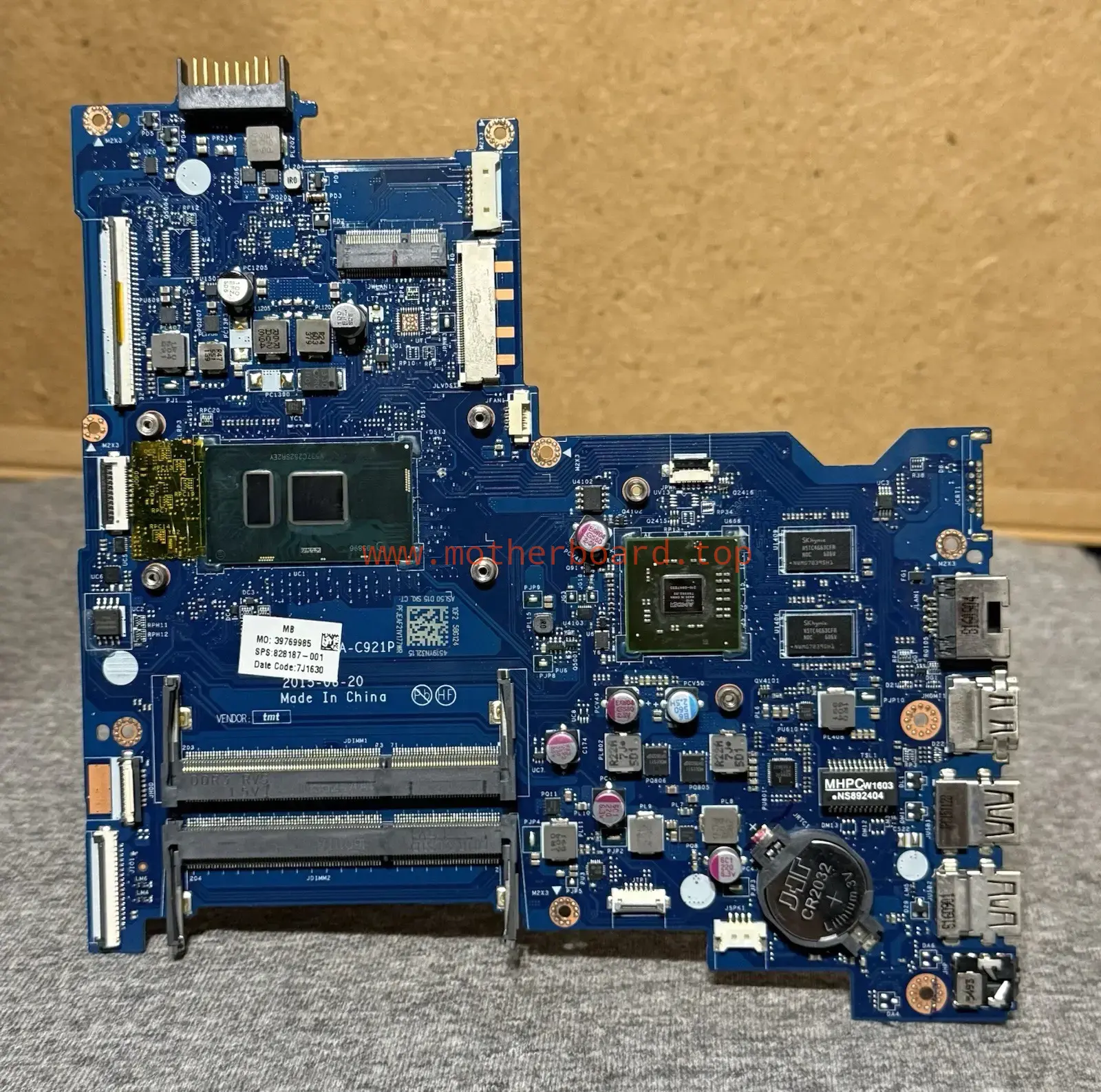 For HP 15-AY 15-AC 250 G4 I5-6200U Motherboard LA-C921P 828187-001