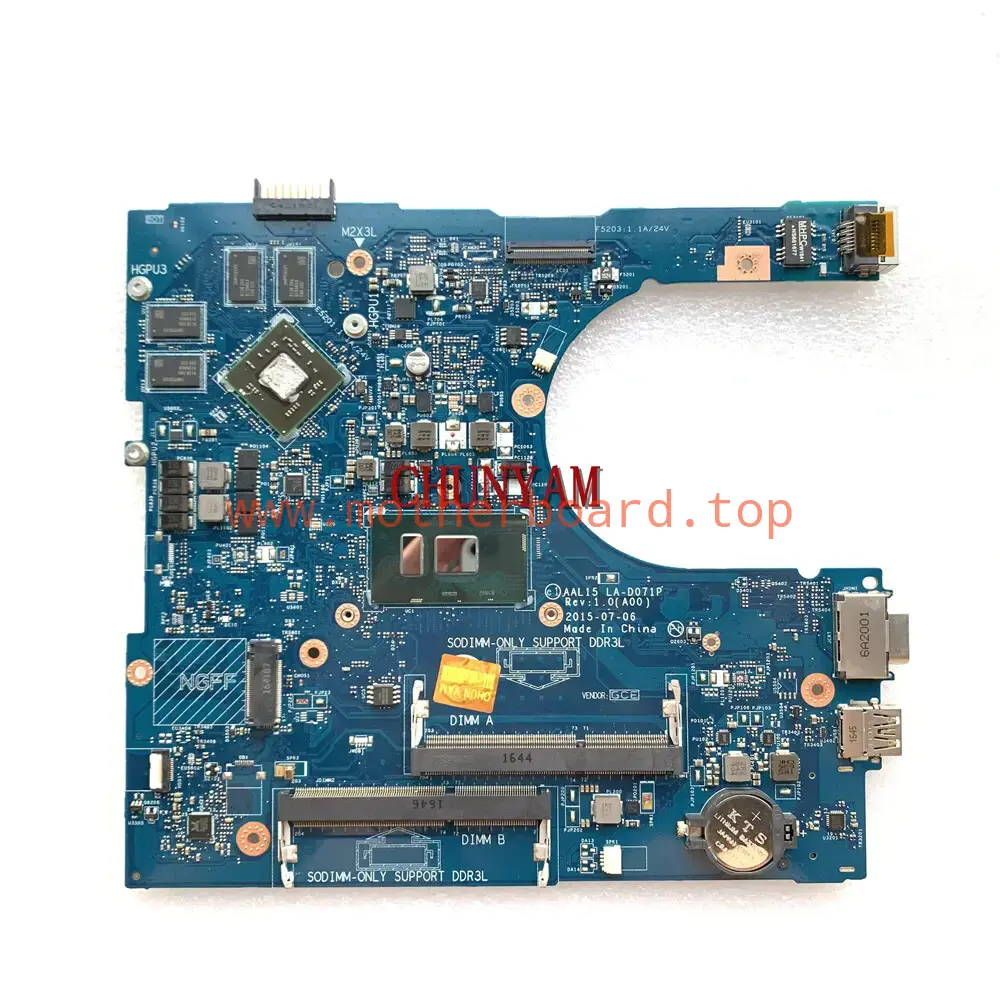 FOR DELL Vostro 3459 3559 Motherboard AAL15 LA-D071P I5-6200U 2GB CN-085Y8T 2