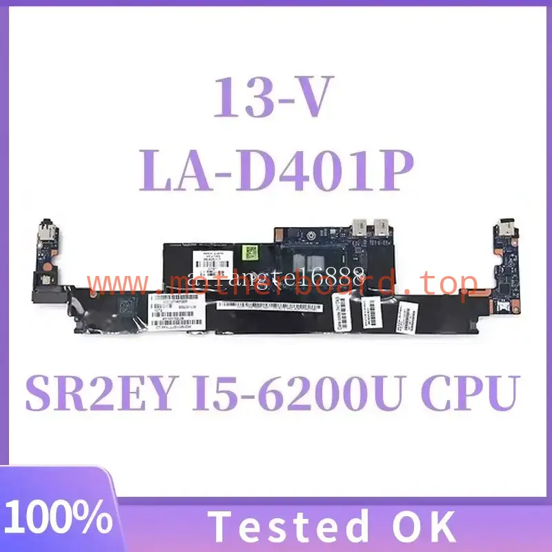 860825-601 LA-D401P for HP Spectre 13-V Motherboard With I5 I7 CPU 8GB RAM