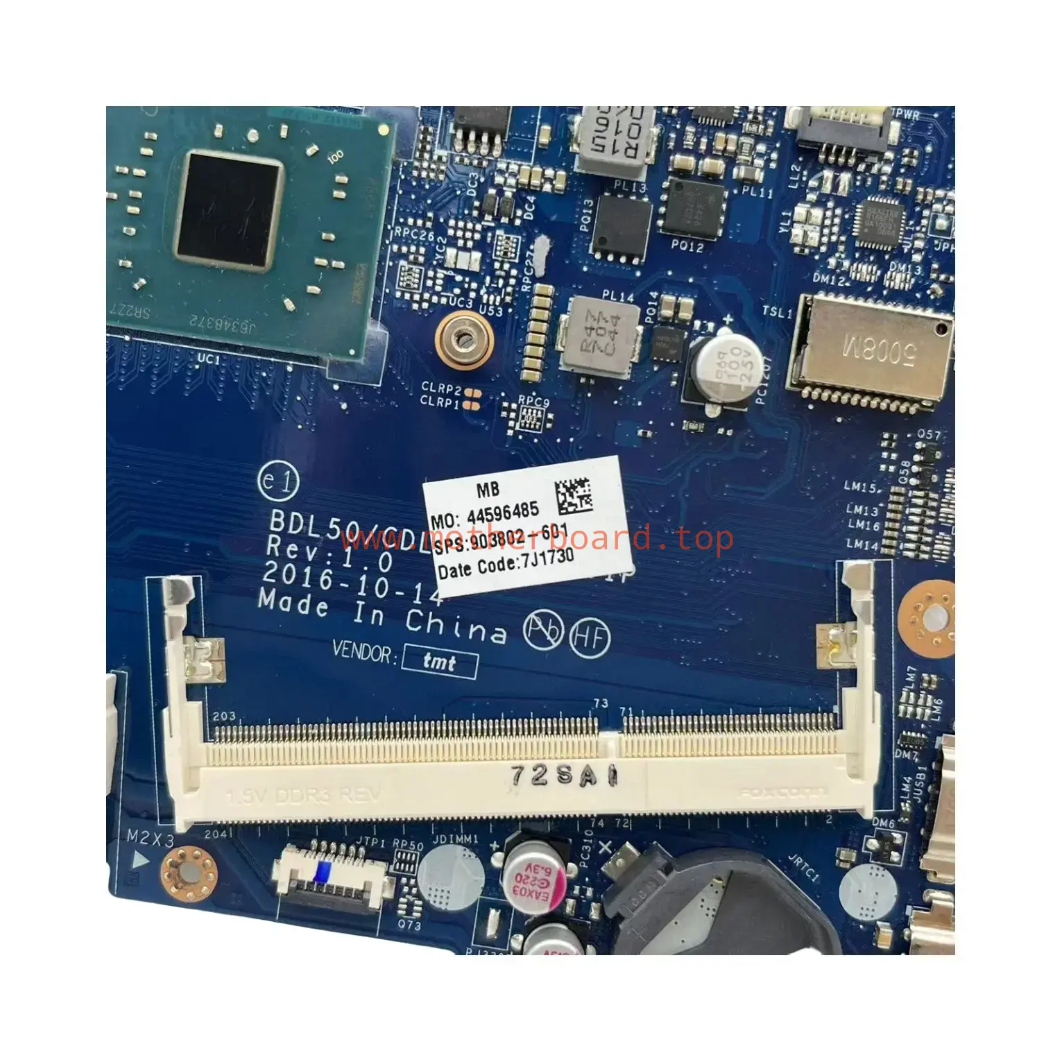 903802-601 For HP 15-AY Laptop Motherboard BDL50 CDL50 LA-D701P Celeron N3350 4