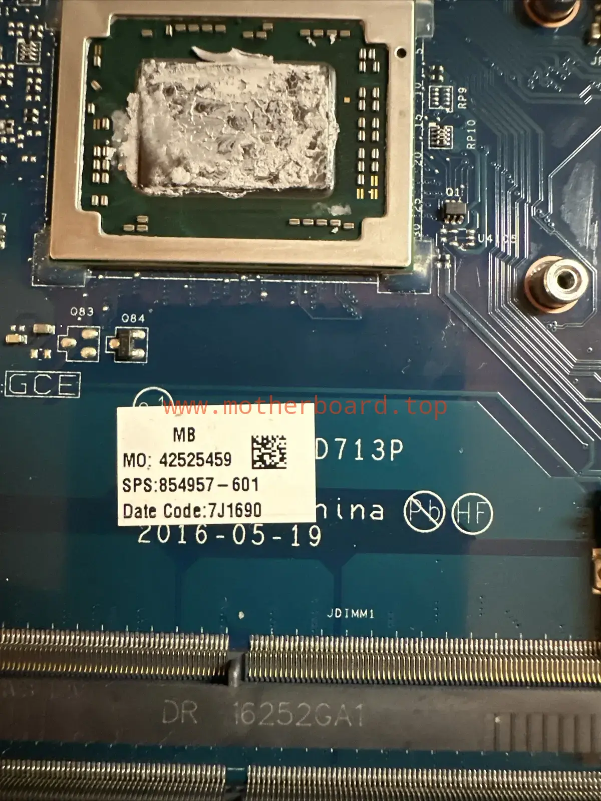 854957-001 854957-601 LA-D713P For HP 15-B 15-BA Motherboard AMD DA10-9600P CPU 2