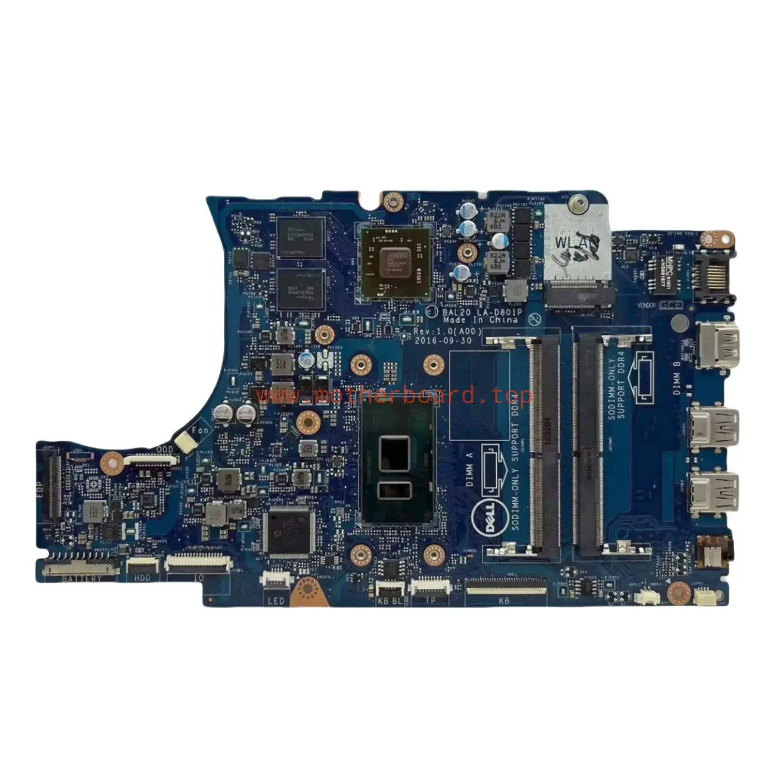 LA-D801P CN-0Y8N7H For Dell Inspiron 5567 Motherboard i5-7200U R7 M445 4G-GPU