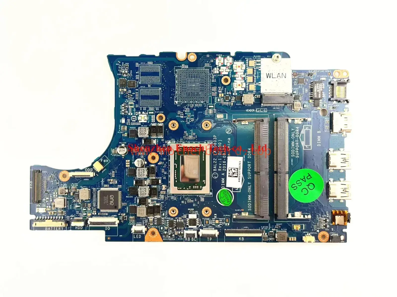 LA-D803P CN-0091H1 for Dell Inspiron 5567 Laptop Motherboard FX-9800P CPU BAL22