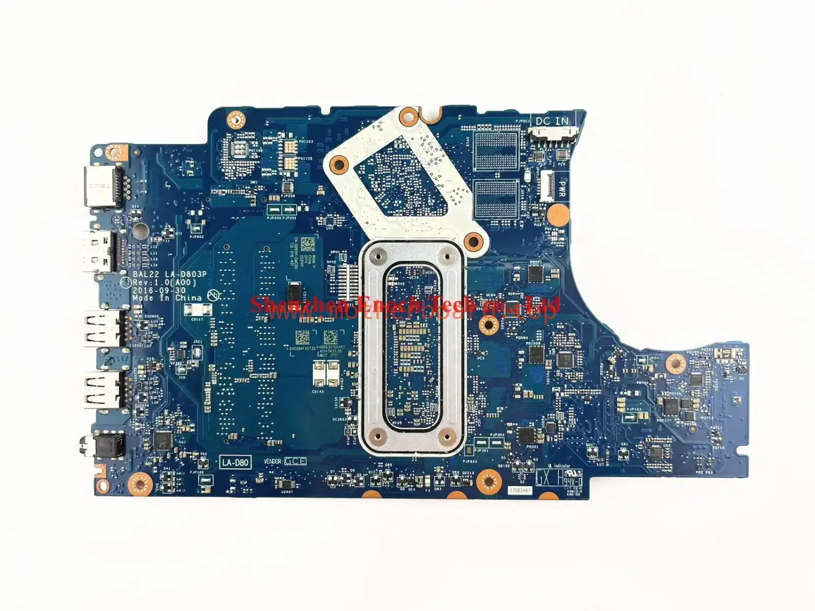 LA-D803P CN-0091H1 for Dell Inspiron 5567 Laptop Motherboard FX-9800P CPU BAL22 2