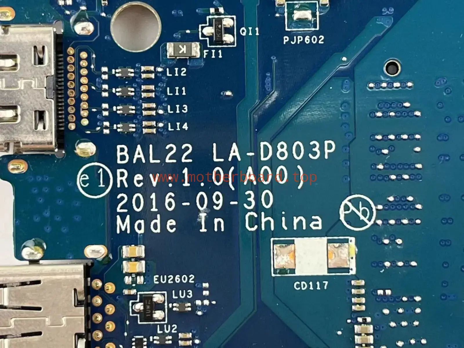 LA-D803P CN-0091H1 for Dell Inspiron 5567 Laptop Motherboard FX-9800P CPU BAL22 4